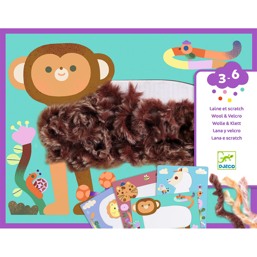 Djeco Wool & Velcro - Fluffy friends!