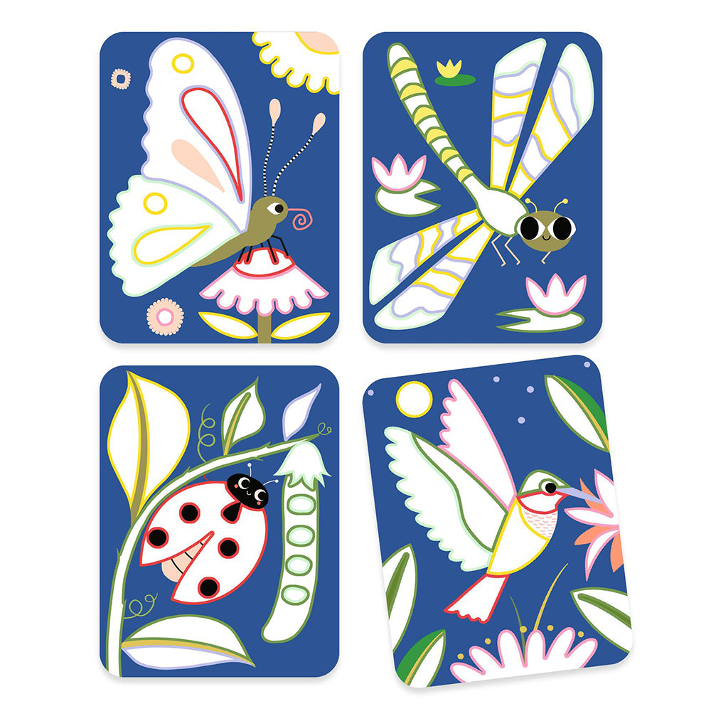 Djeco Palette painting. Creepy crawlies.