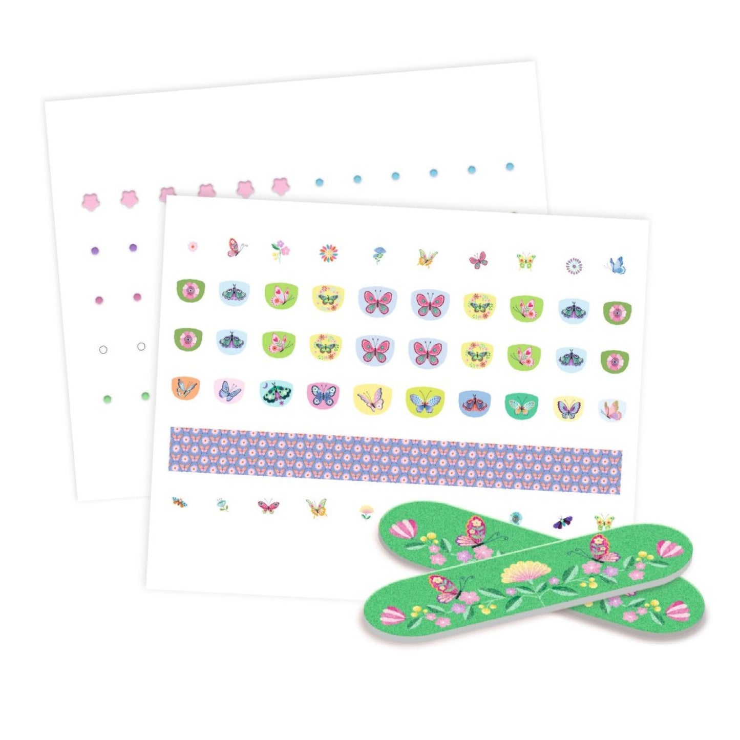Springtime butterflies, Nail Stickers for Kids