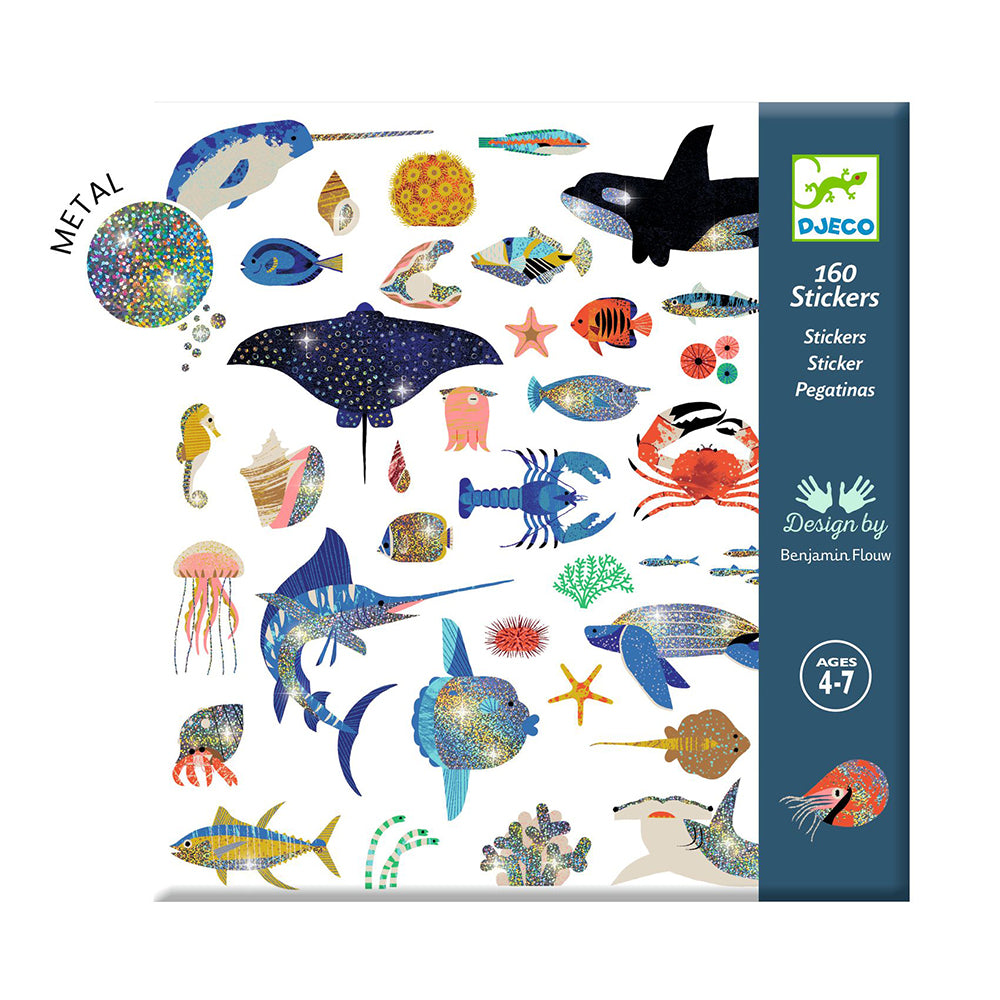 Djeco Metalic Stickers Ocean