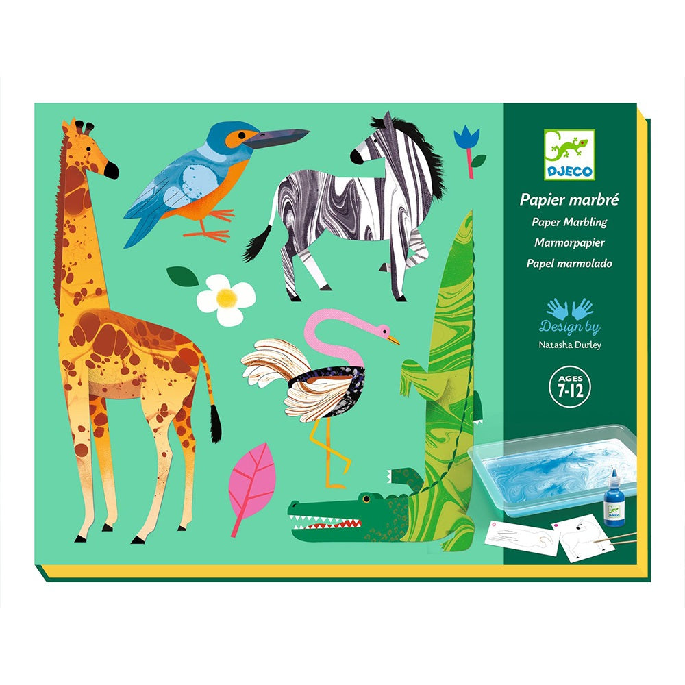 Djeco Colourful Marbling Animals