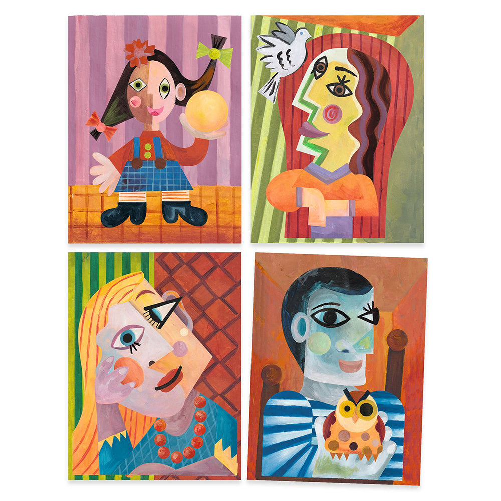 Djeco Inspired by Picasso- Collage Cubism Portraits