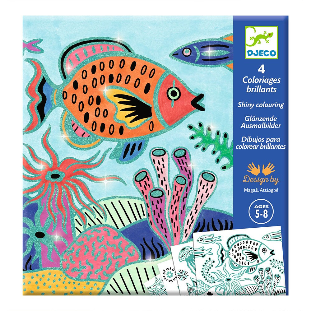 Djeco Colouring surprises Under the sea
