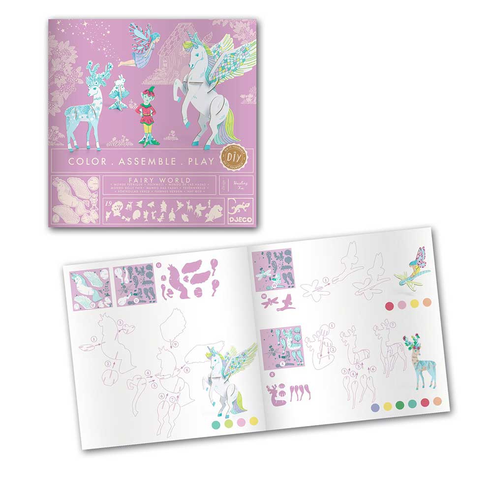 Djeco, Color Assembly Play, Fairy World