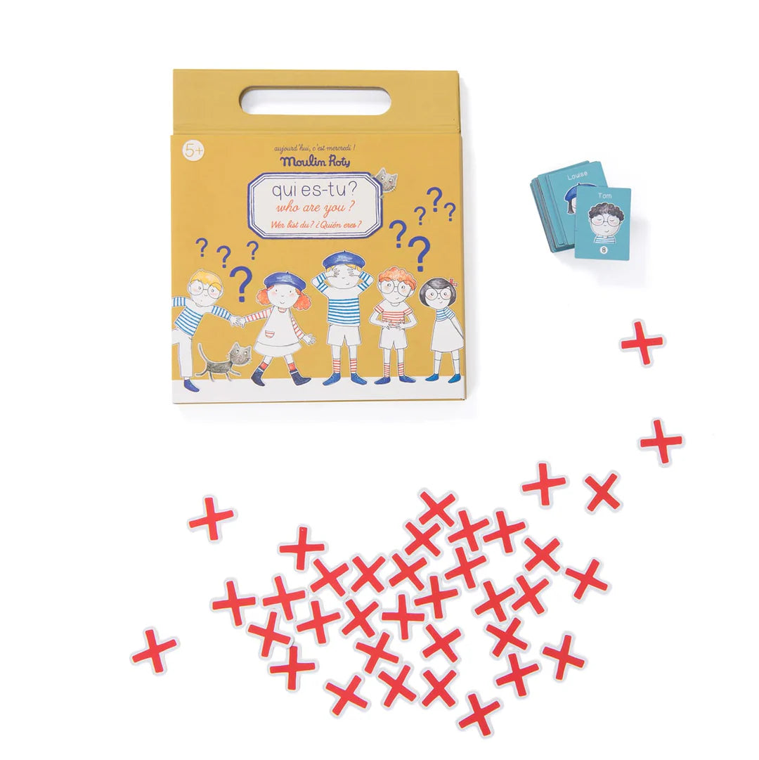 Magnetic guess who game Aujourd'hui c'est mercredi, Moulin Roty