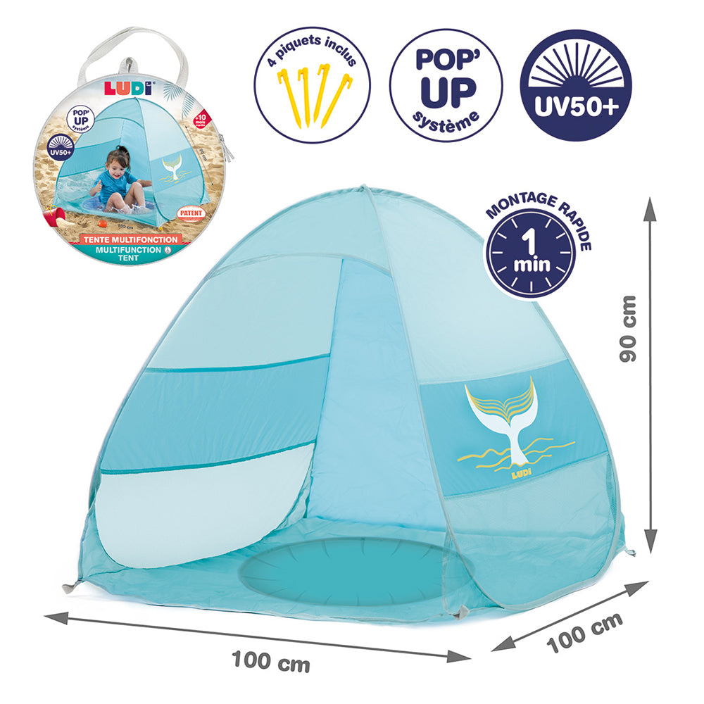 Ludi Multifunction Beach Pop-up tent 100cm UV 50+