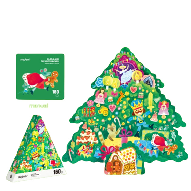 Christmas Tale Shaped Puzzle - Nutcracker Kingdom 160P, Mideer