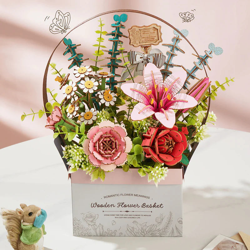 Rowood Wooden Flower Basket TW03H