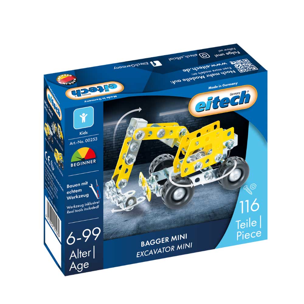 Metal Construction Kit: Excavator Mini 116 psc, EITECH