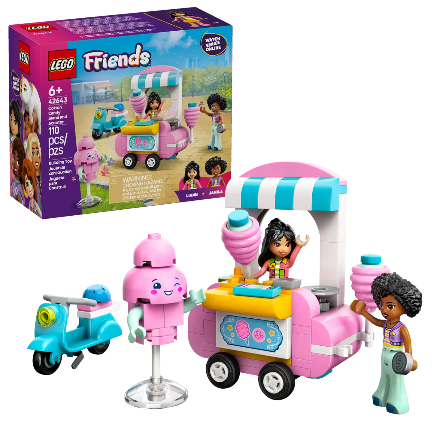 LEGO Friends Cotton Candy Stand and Scooter 42643