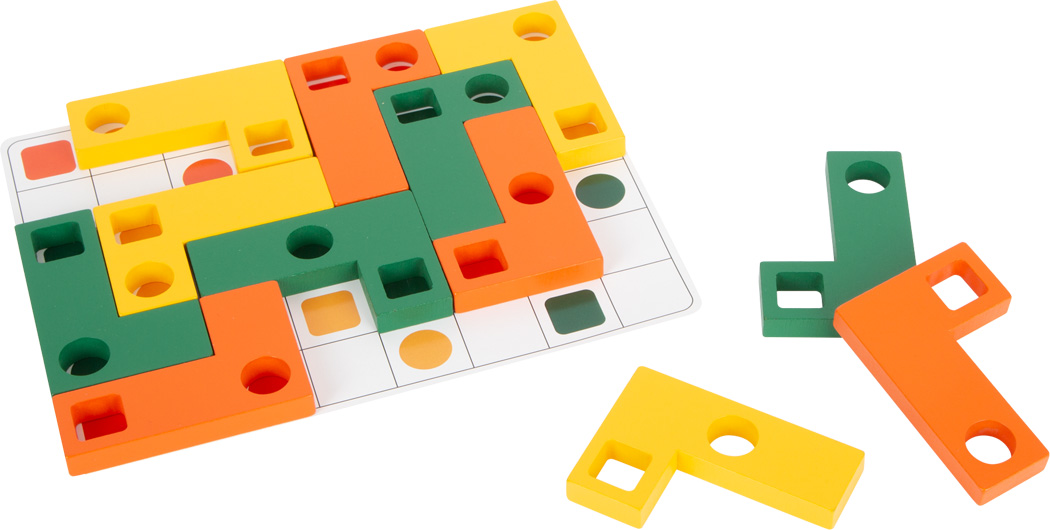 Geometric Shapes Wooden Learning Puzzle, Small Foot