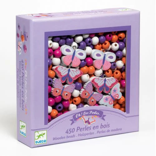 Djeco Butterflies Wooden Beads
