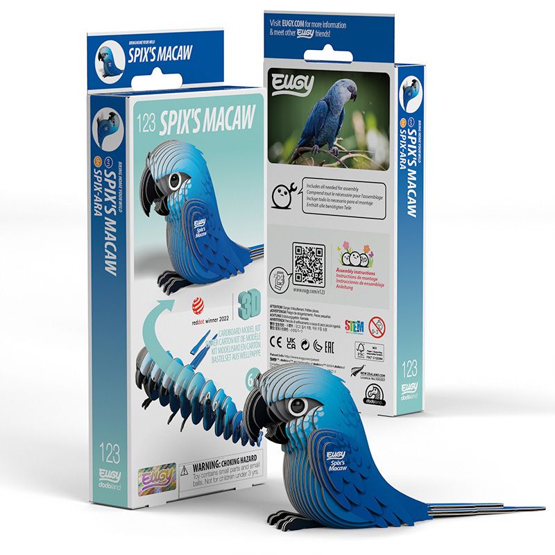 3D puzzle: Spix's Macaw, EUGY