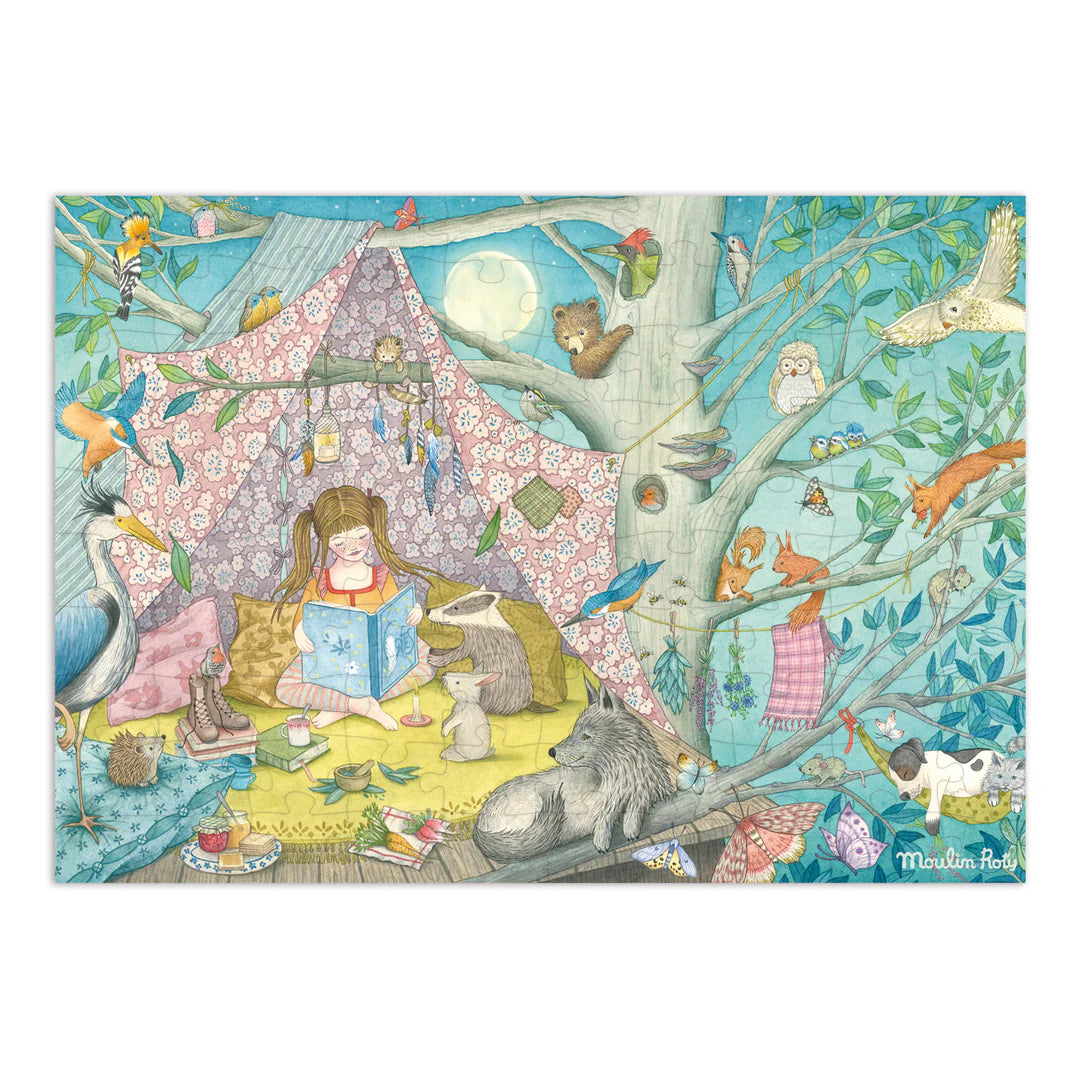 The secret playhouse puzzle Les Rosalies 100PCS, Moulin Roty