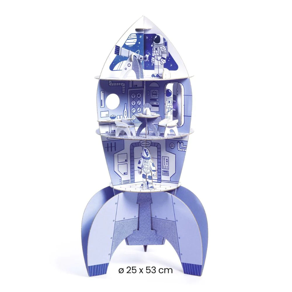 Djeco Art and craft Color. Assemble. Play Space rocket