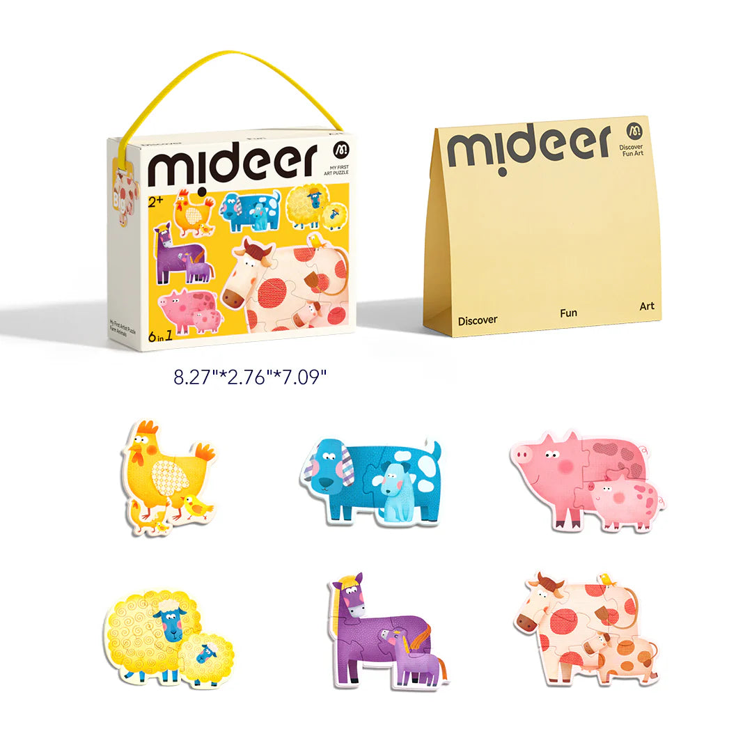 My First Artist Puzzle - Farm animals, Mideer