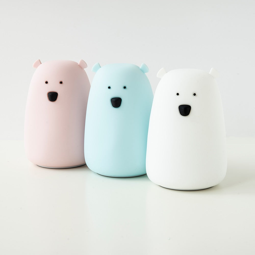 Rabbit & Friends large-white teddy bear lamp