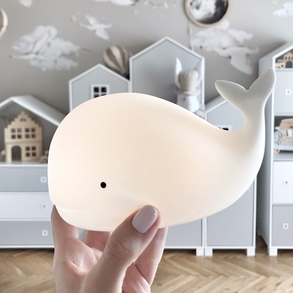 Rabbit & Friends Whale lamp with a remote control