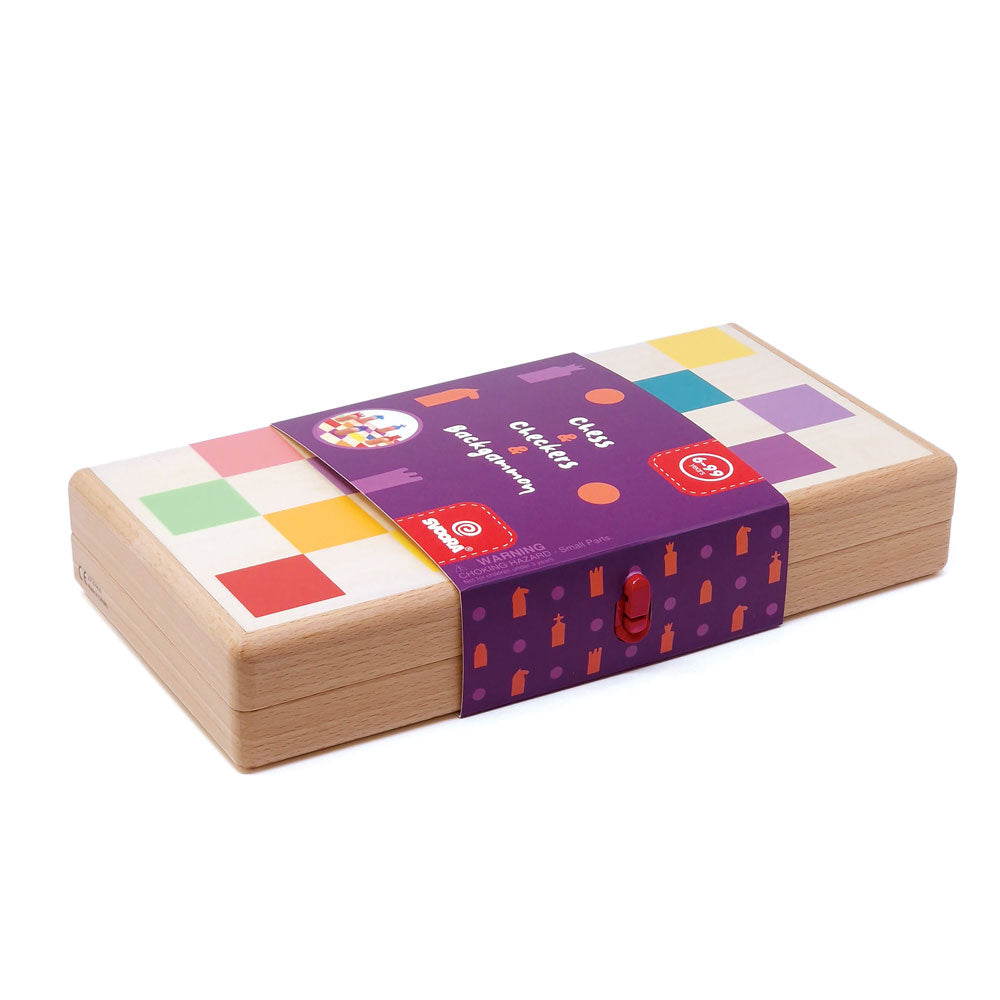 Svoora Chess, Checkers & Backgammon Set