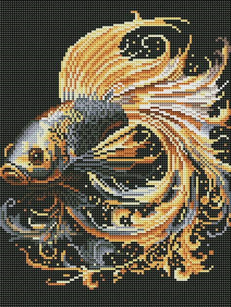 The magic fish Diamond painting, Brushme