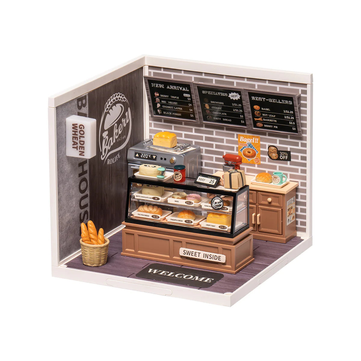 Super Creator Golden Wheat Bakery DW005B Rolife