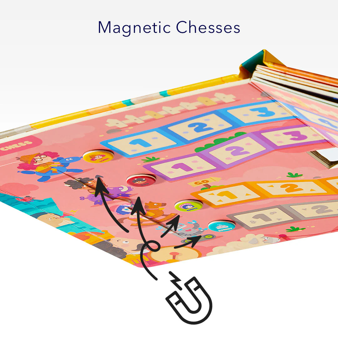 6-in-1 Portable Board Game Book - Museum Adventures, Mideer