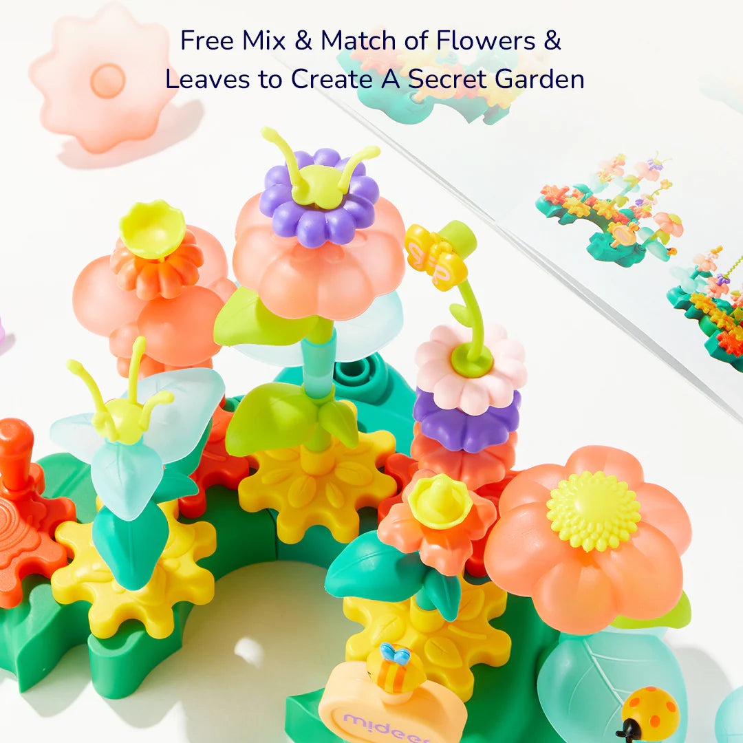 Rotating Garden Puzzle Blocks, Mideer