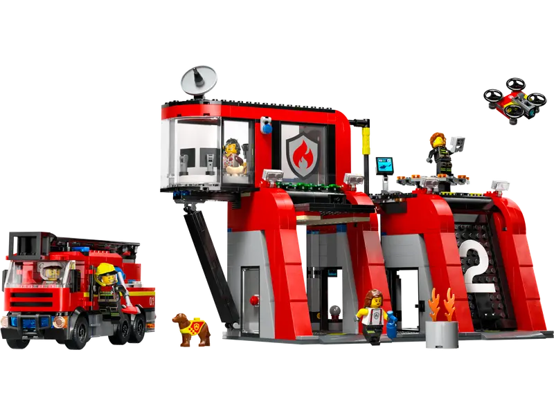 LEGO City Fire Station with Fire Truck 60414