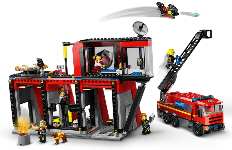 LEGO City Fire Station with Fire Truck 60414