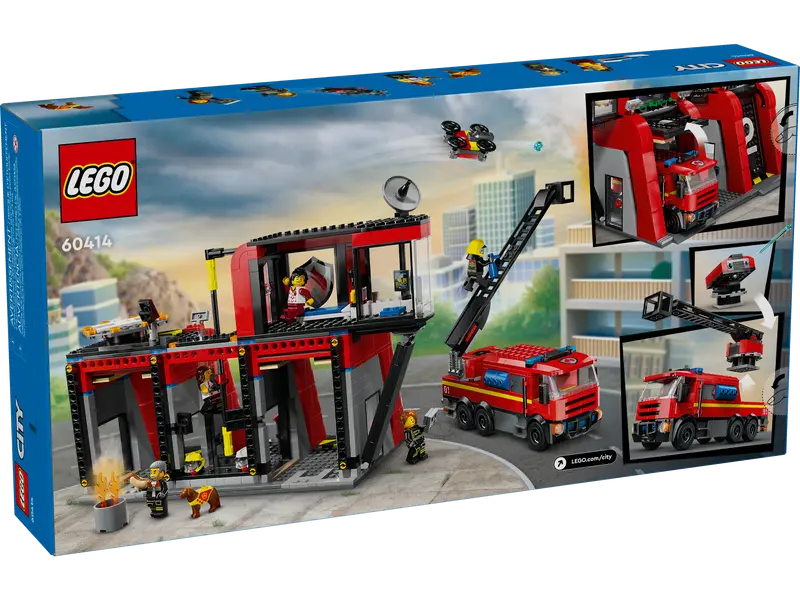 LEGO City Fire Station with Fire Truck 60414