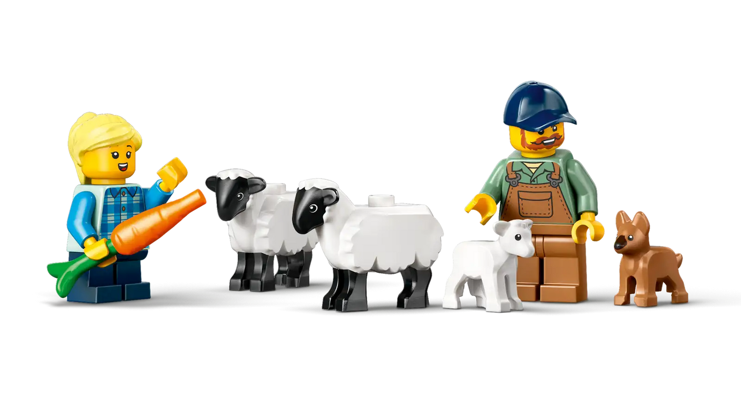 LEGO City Red Farm Tractor with Trailer & Sheep 60461