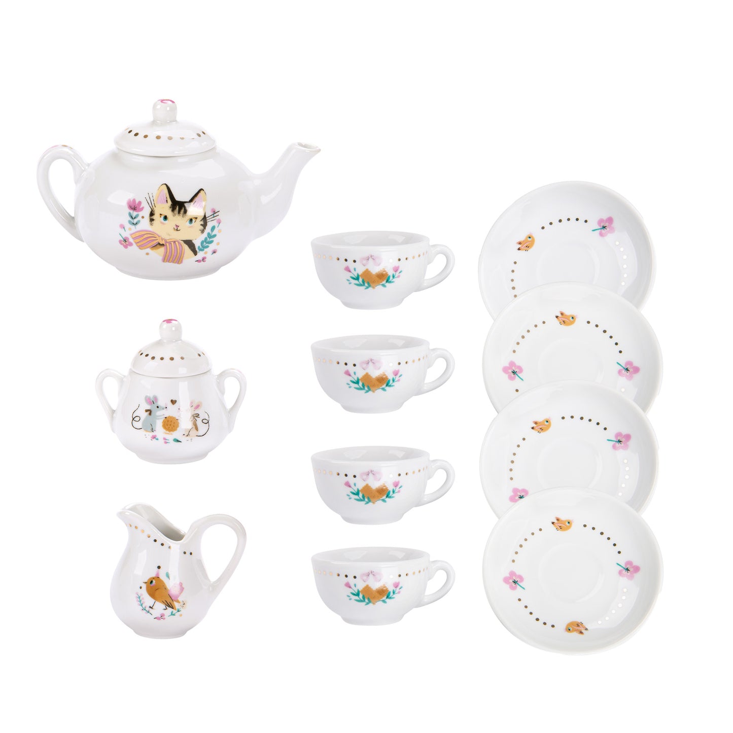Ceramic tea set Les Parisiennes, Moulin Roty