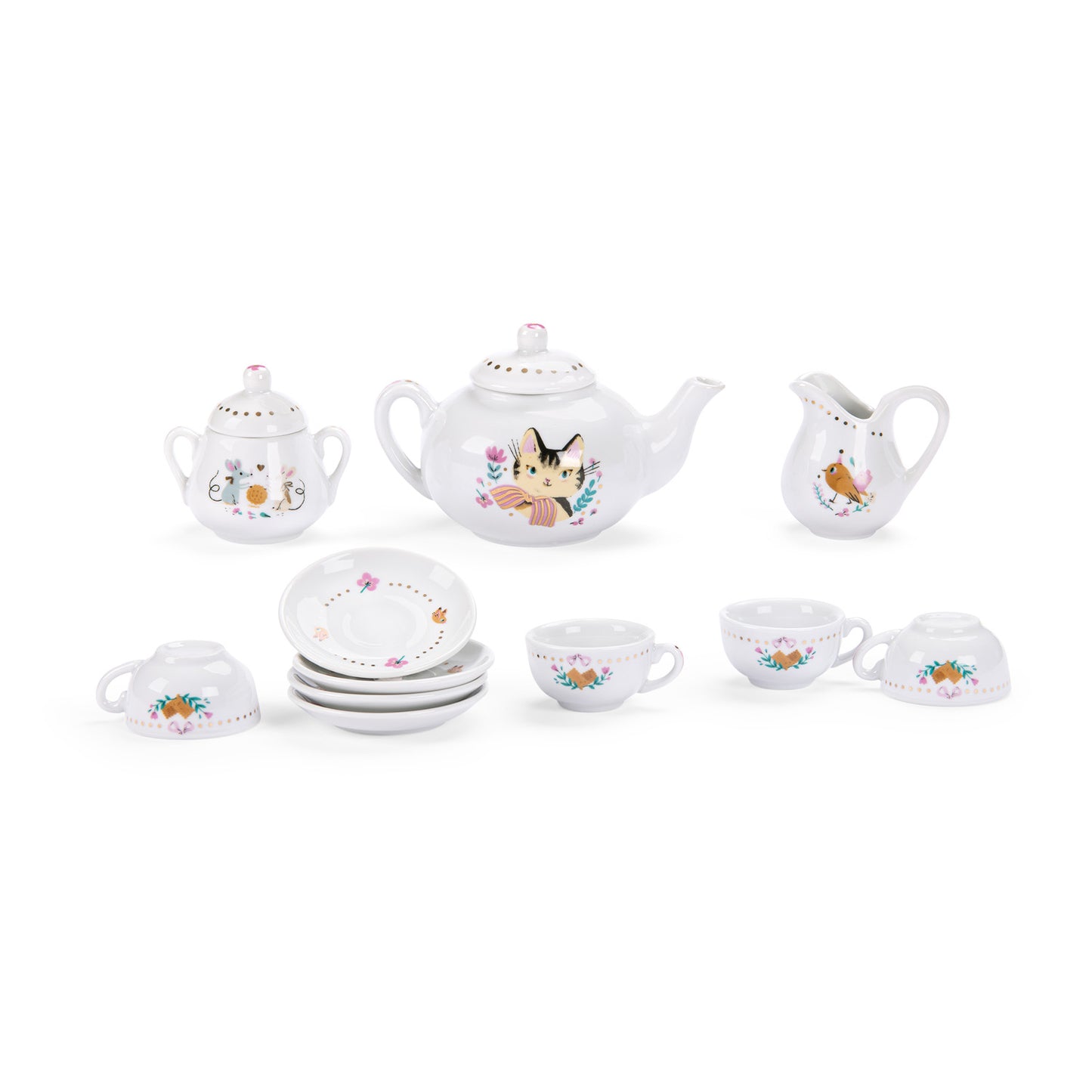 Ceramic tea set Les Parisiennes, Moulin Roty