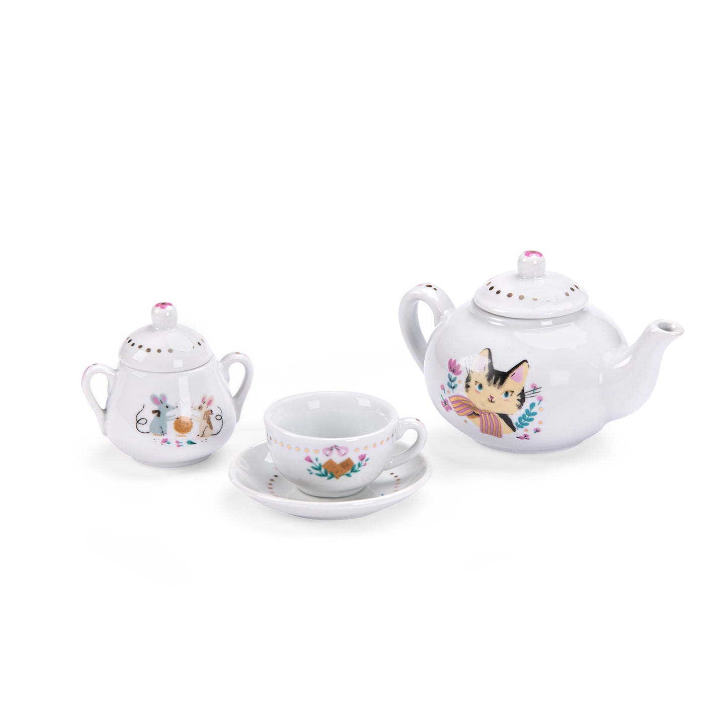 Ceramic tea set Les Parisiennes, Moulin Roty
