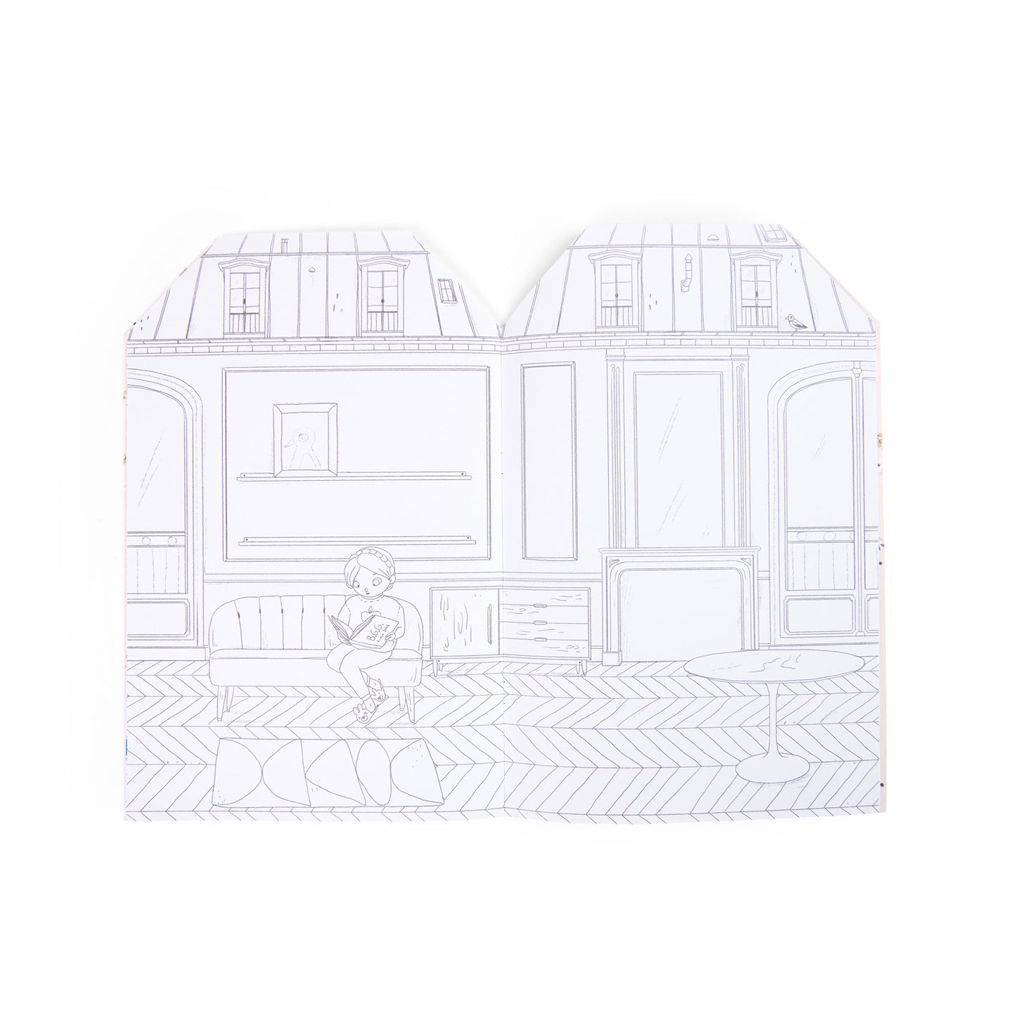Colouring book + 145 stickers Les Parisiennes, Moulin Roty