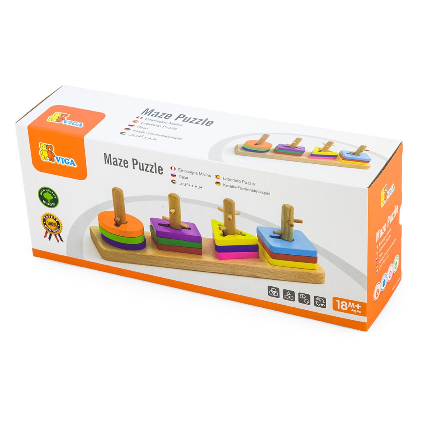 Viga Maze Puzzle Shape and Color