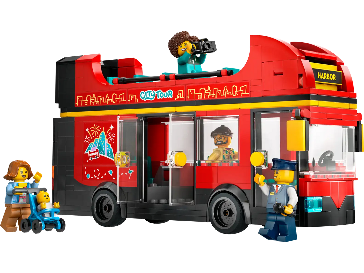 LEGO® City Red Double-Decker Sightseeing Bus toy 60407
