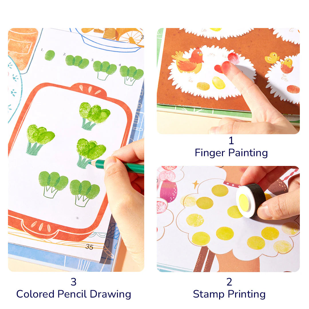 Creative finger paint kit - Secret Garden, Mideer