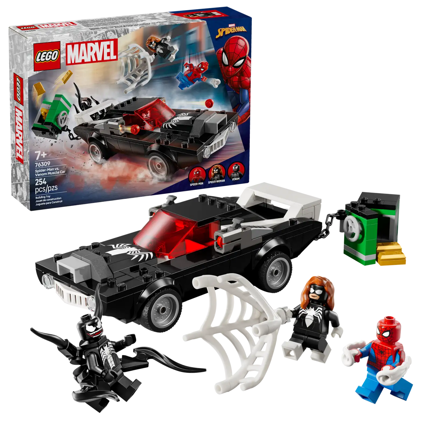 LEGO Marvel Spider-Man vs. Venom Muscle Car (76309