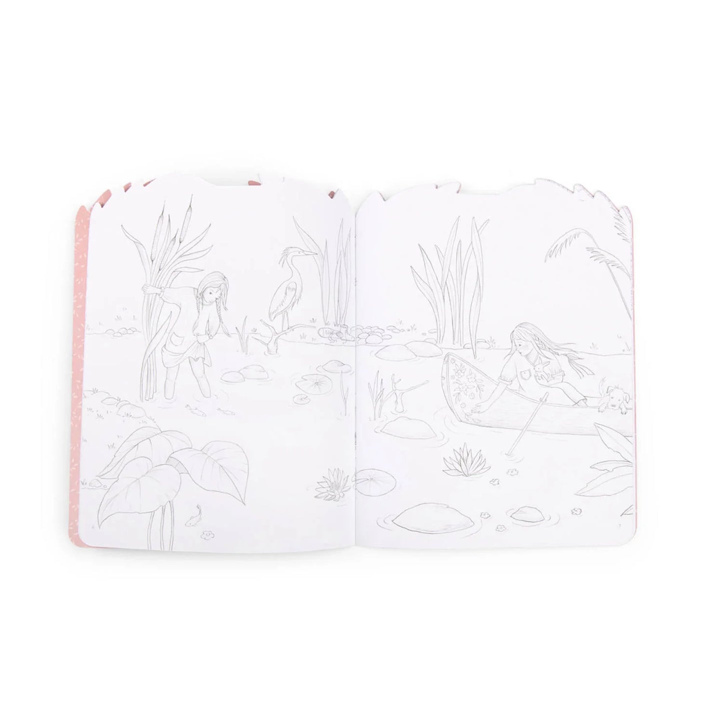 Colouring book + 230 stickers Les Rosalies, Moulin Roty