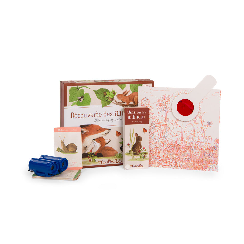 Discovery of animals box Le Jardin du Moulin EN/FR, Moulin Roty