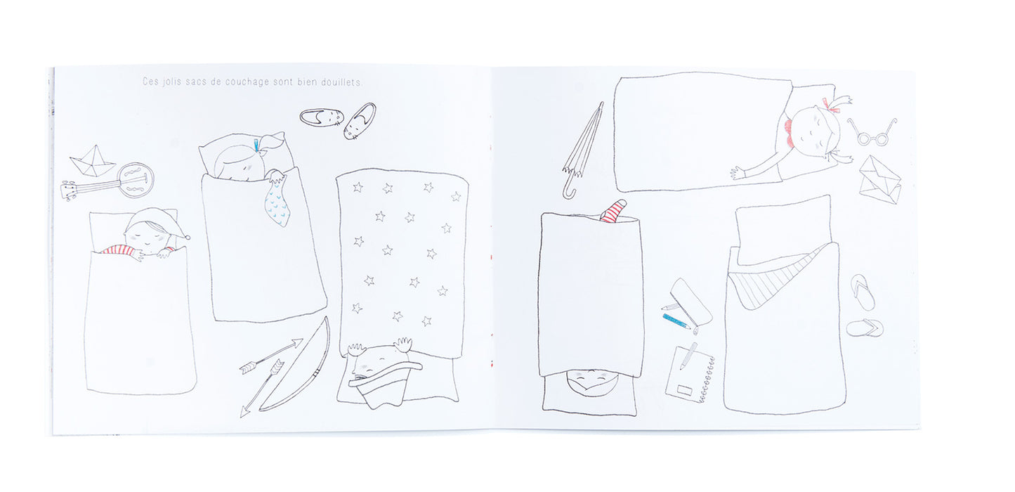 Colouring & activity book Aujourd'hui c'est mercredi, Moulin Roty