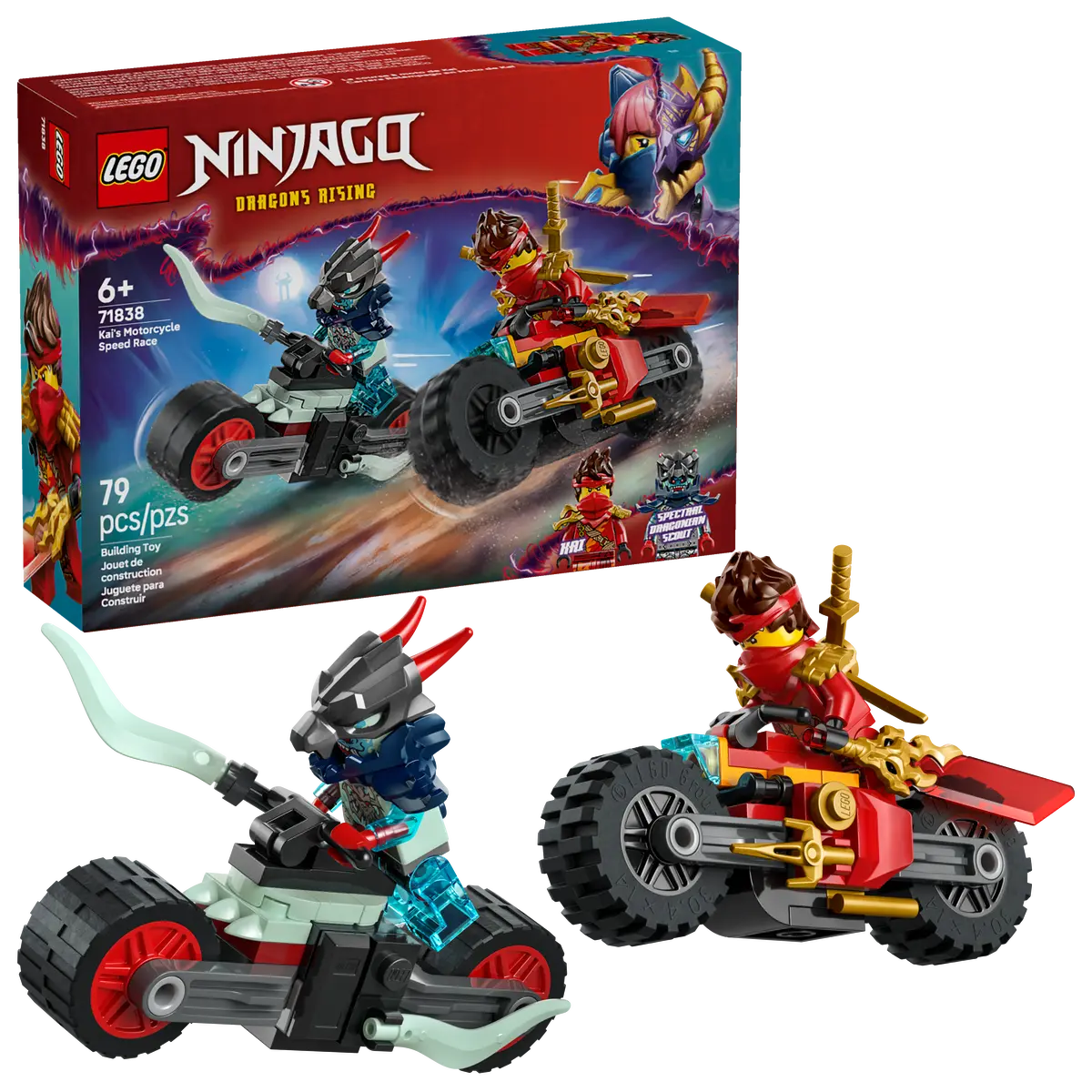 LEGO NINJAGO Kai's Motorcycle Speed Race 71838