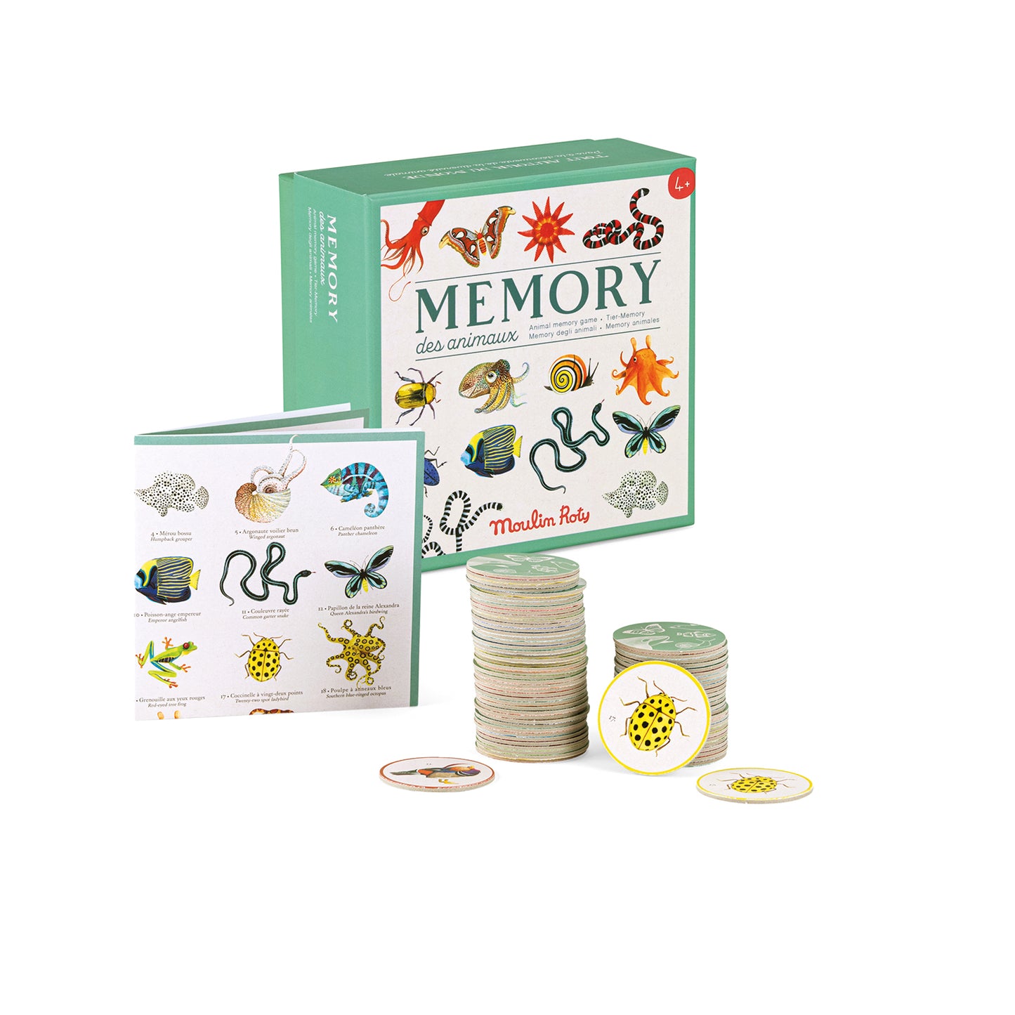 Animal memory game, Moulin Roty