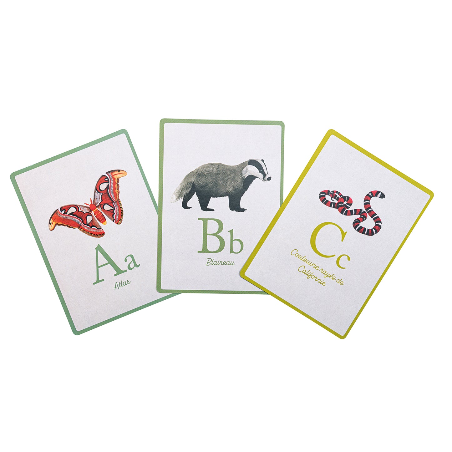 ABC cards, French alphabet