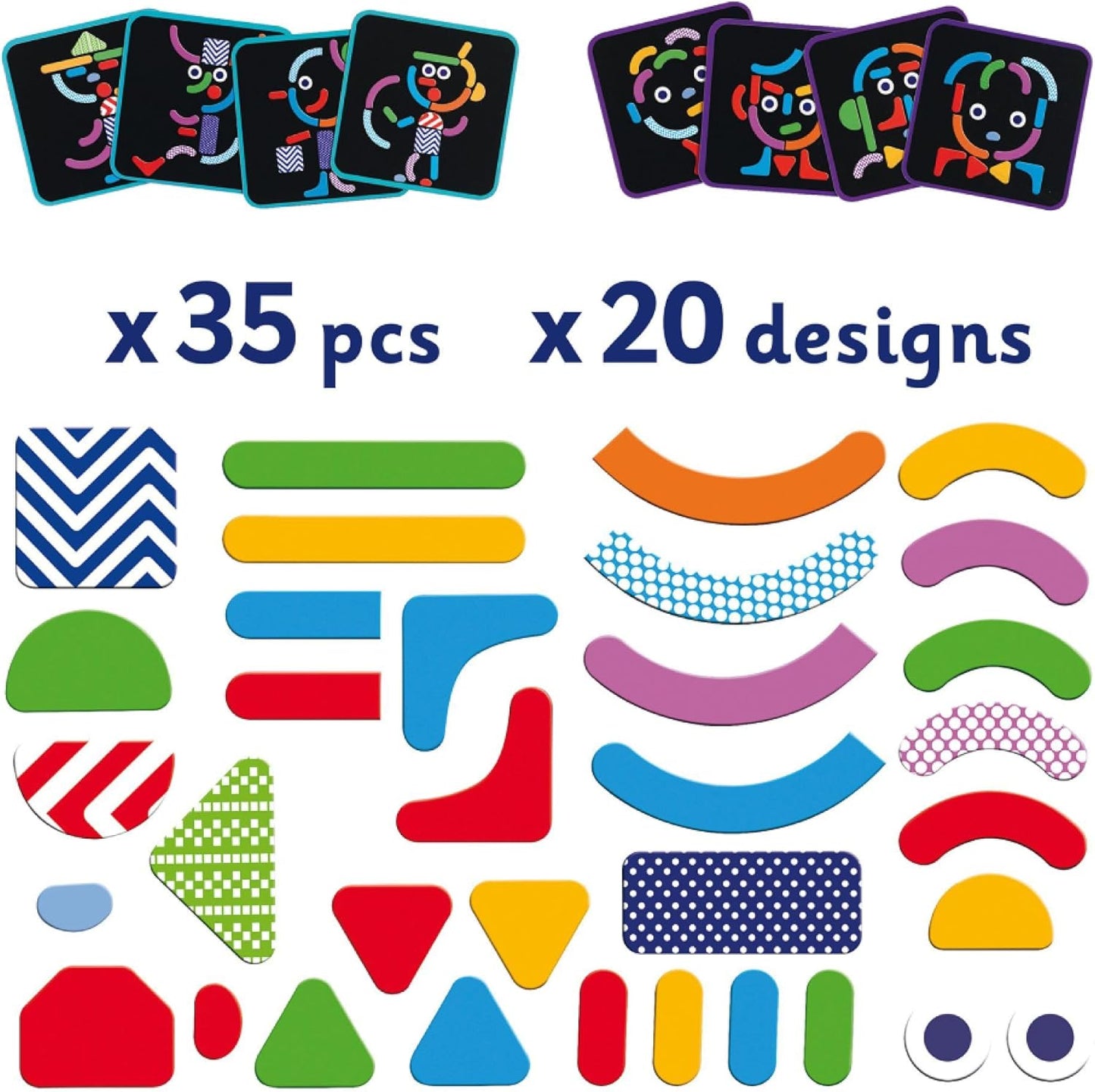 Djeco Wooden magnetics Geocharacter