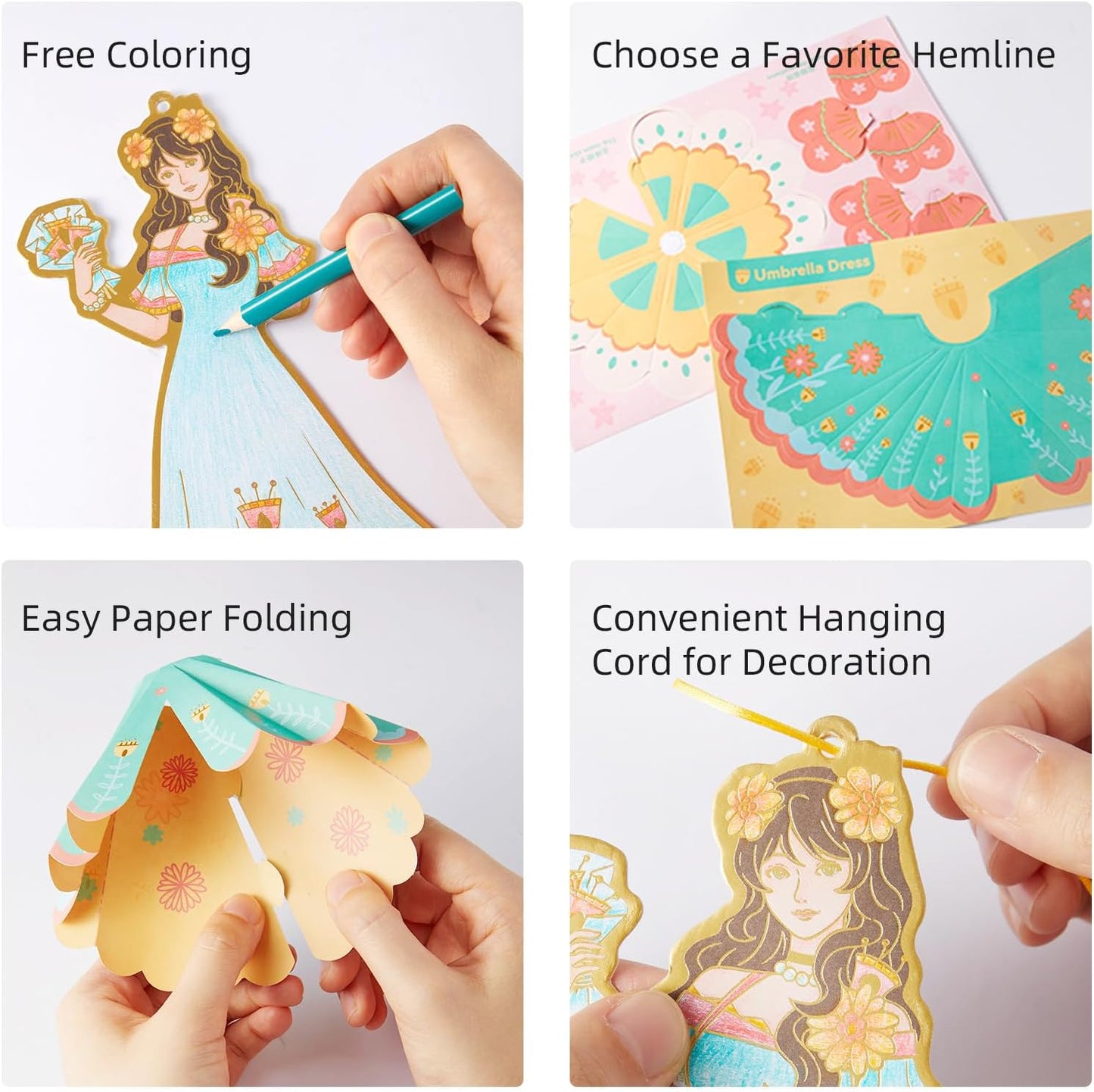 Paper Craft Coloring Cards - My Fashion Showcase, Mideer