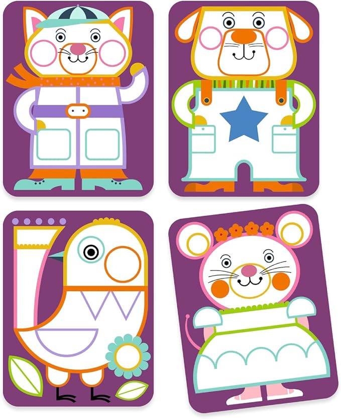 Djeco Palette painting. Chubby cheeks