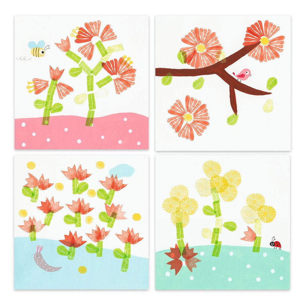 Djeco Flowers stamping set