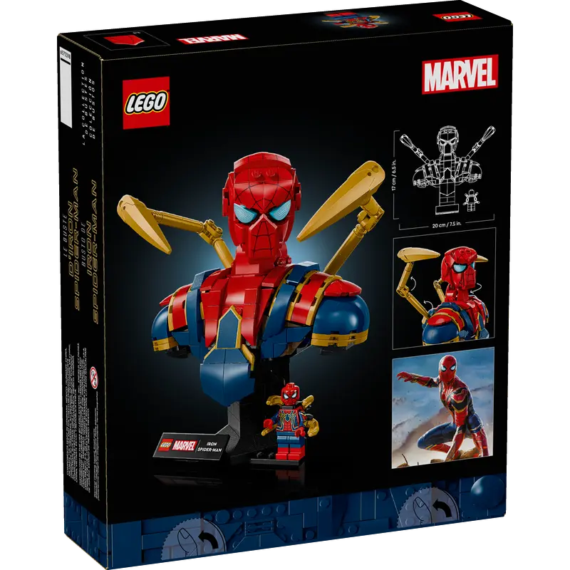 LEGO Marvel Iron Spider‑Man Bust 76326